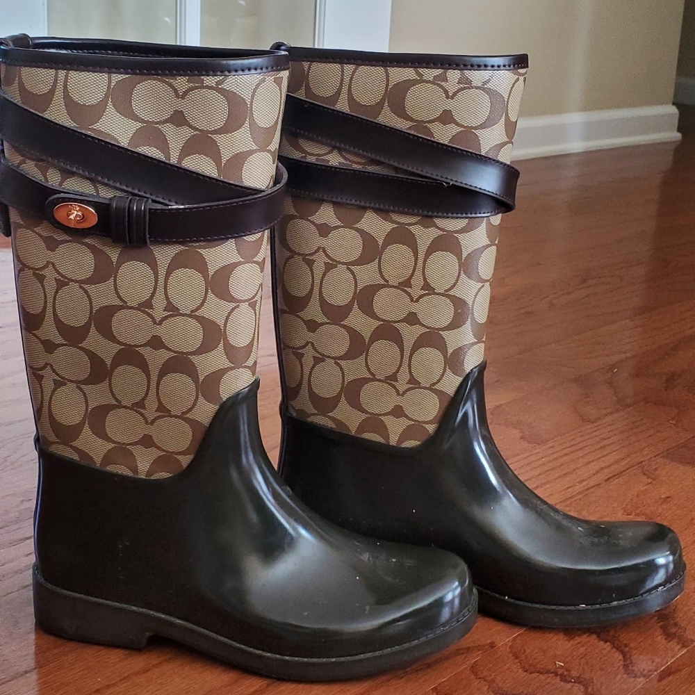 Coach Rain and Snow Boots